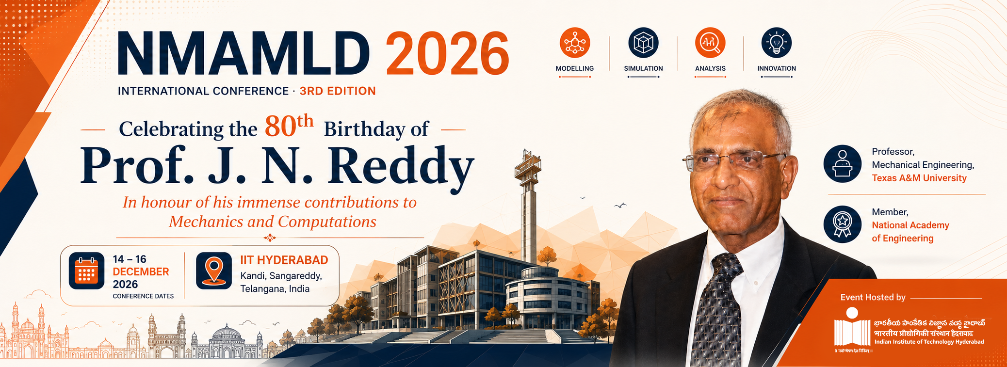 NMAMLD 2026 — Celebrating the 80th Birthday of Prof. J. N. Reddy